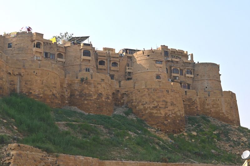 Jaisalmer Fort, known as the Golden Fort, a towering sandstone structure rising from the Thar Desert, Jaisalmer Blog by The Kid Who Travelled.