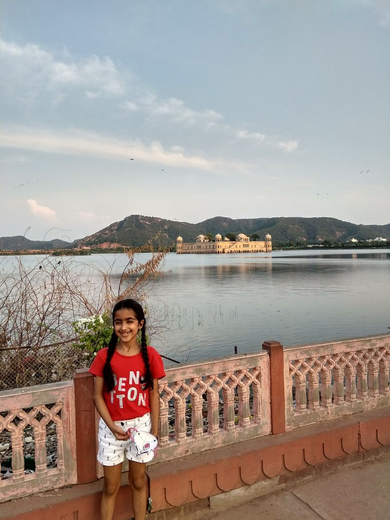 Scenic view of Jal Mahal, the Water Palace, located in the middle of Man Sagar Lake in Jaipur, Rajasthan blog by The Kid Who Travelled.